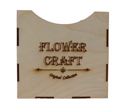 0000164 Набор кубик 4 в 1 "Flower Craft" (14*14; 13*13; 12*12; 11*11) Сосна